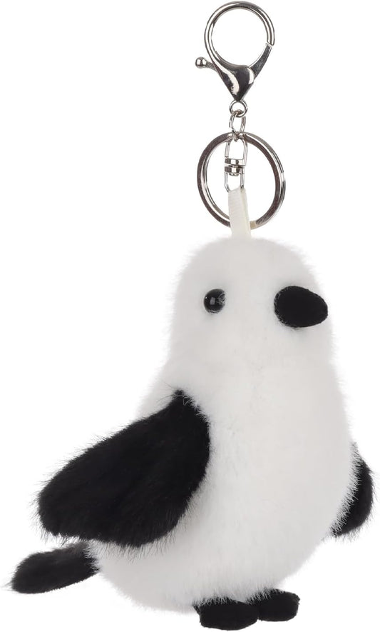 Apricot Lamb Cute Toys Plush Long Tailed Tit Stuffed Animal Soft Keychain for Kids Bag, Purse, Backpack, Handbag(Long Tailed Tit，3.9 Inches), White