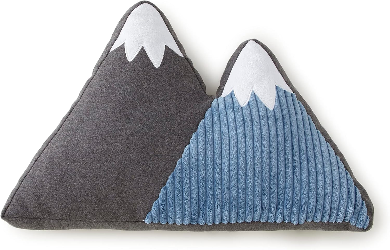 Levtex Baby - Trail Mix Decoaritve Pillow - Mountains - Grey, Blue and White - Nursery Accessories - Size: 12 X 20In.