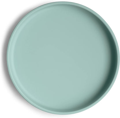 Mushie Classic Silicone Suction Plate | Bpa-Free Non-Slip Design (Cambridge Blue)