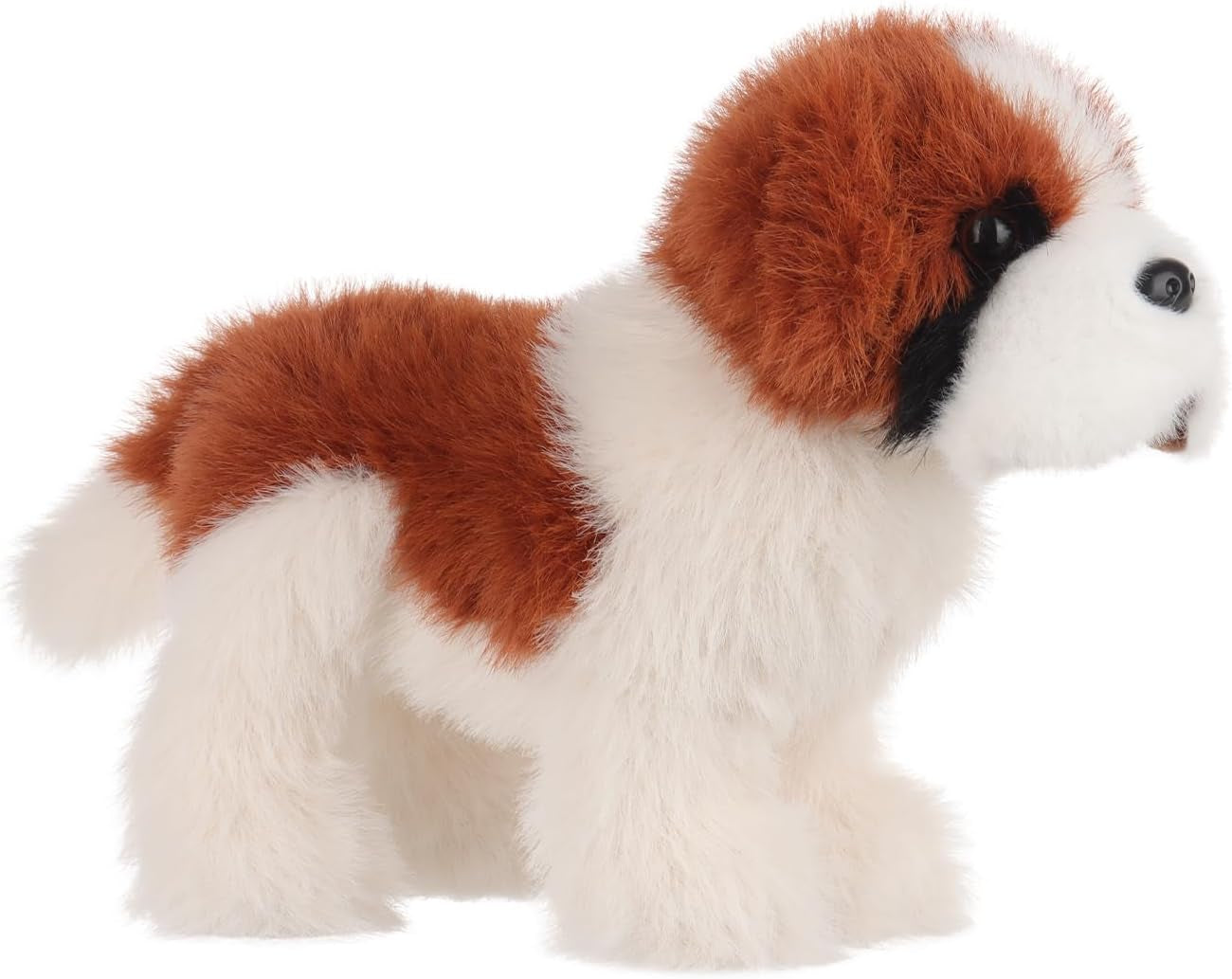 Apricot Lamb Charming Saint Bernard Dog Plush Stuffed Animals for Kids, Soft Cute Plush Toys for Baby Girl and Boy, Fluffy Charming Saint Bernard Dog Brown 7.1 Inches