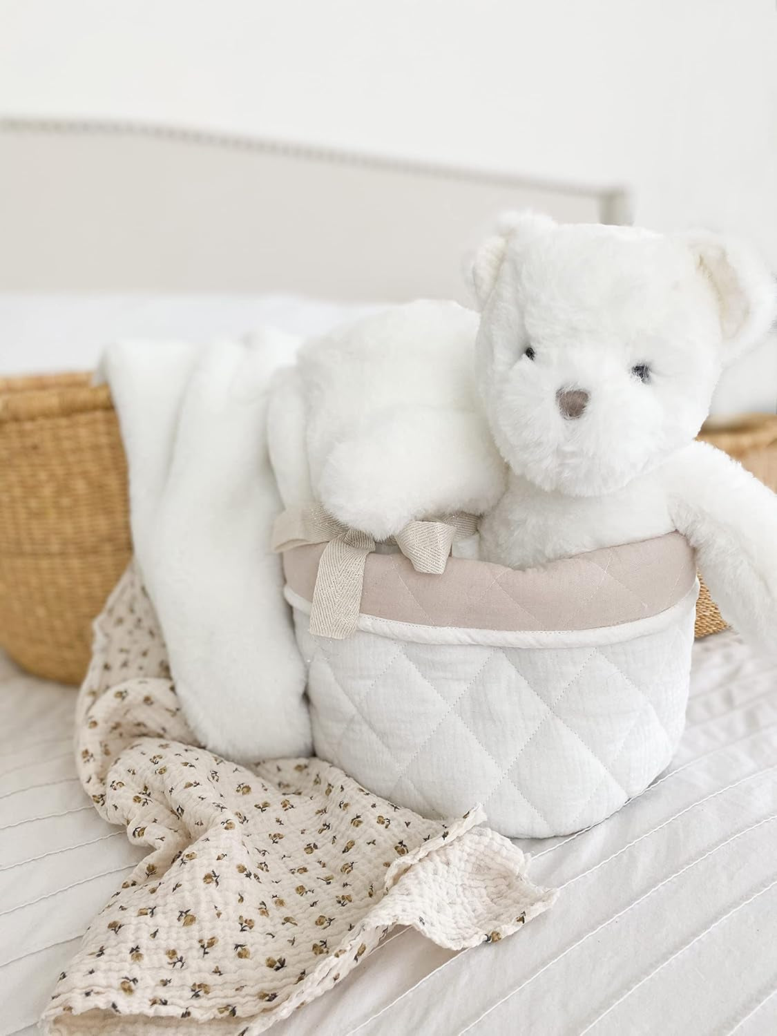 MON AMI Beaumont Luxe Teddy Bear Stuffed Animal - 15", Teddy Bear Plush Gifts for Baby Shower, Cute Plushies for Kids of All Ages