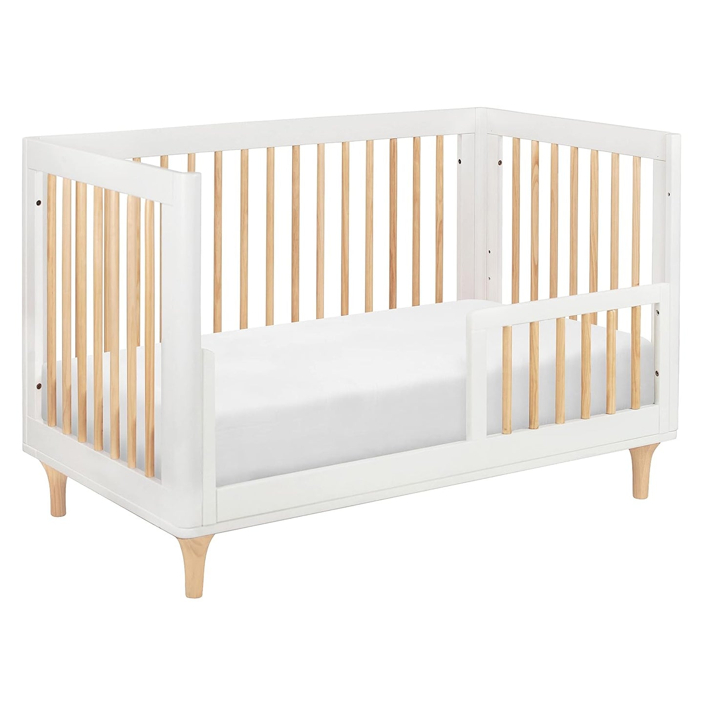 Babyletto Lolly 3-In-1 Convertible Crib with Toddler Bed Conversion Kit in Canyon/Washed Natural, Greenguard Gold Certified