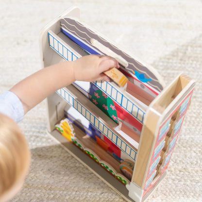 Melissa & Doug GO Tots Wooden Town House Tumble with 6 Disks - FSC Certified