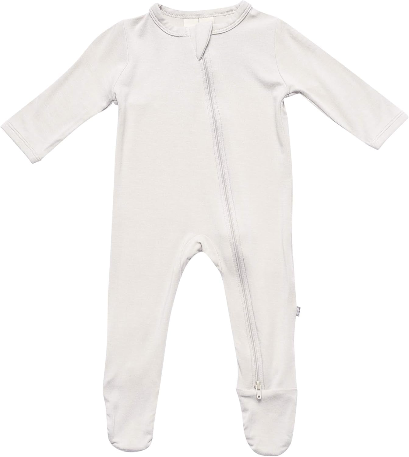 KYTE BABY Unisex Zipper Closure Footies, Rayon Made from Bamboo, 0-24 Months