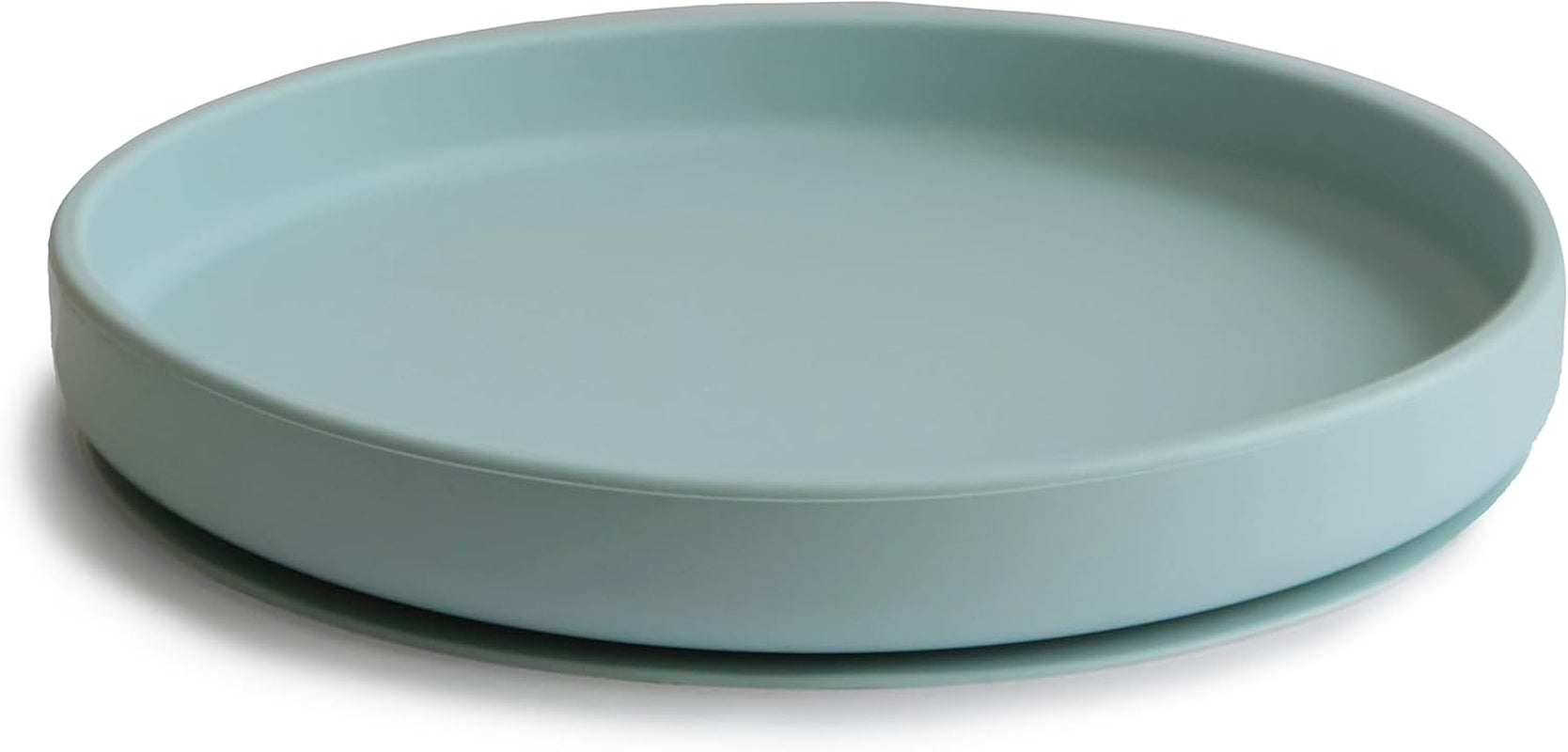 Mushie Classic Silicone Suction Plate | Bpa-Free Non-Slip Design (Cambridge Blue)