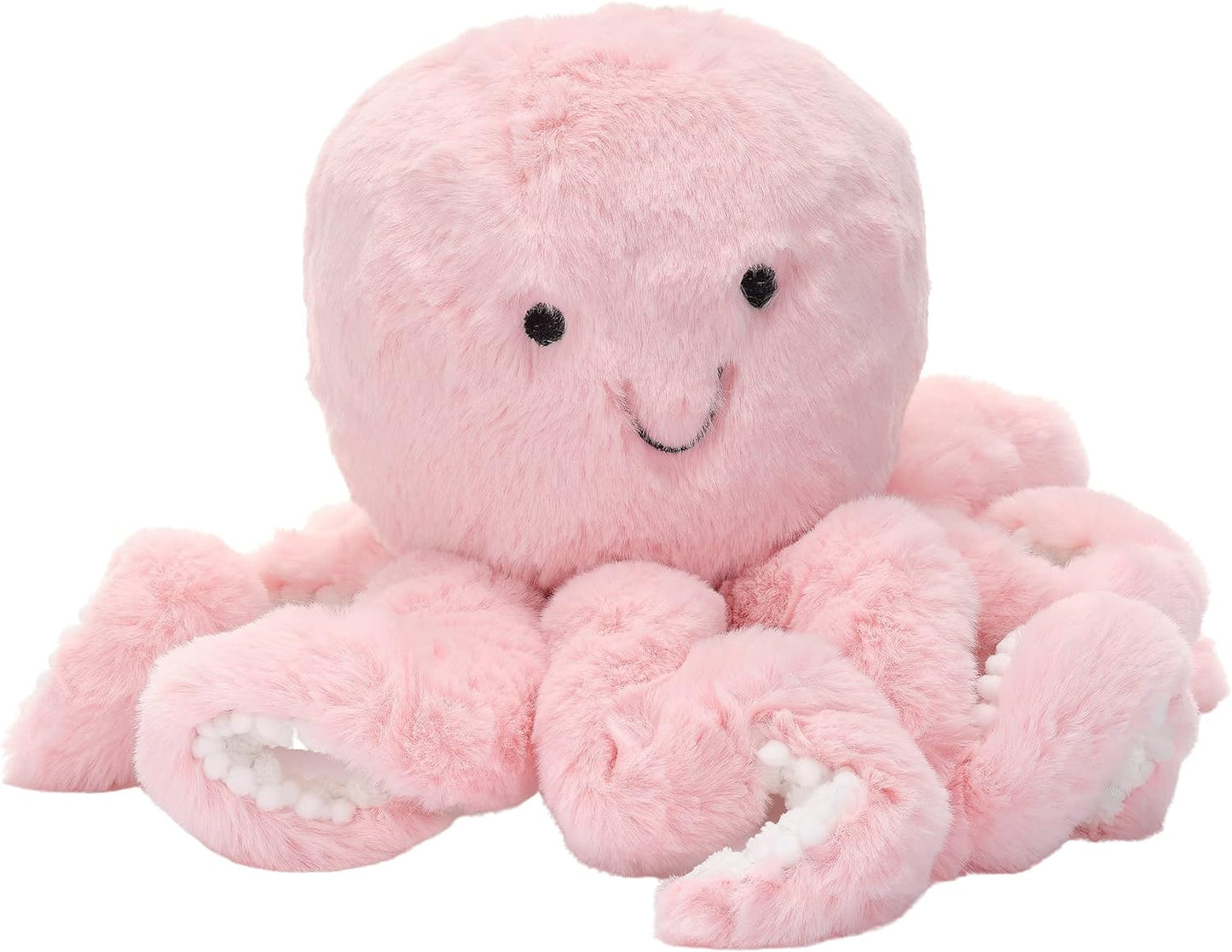 Lambs & Ivy Sea Dreams Pink Plush Octopus Stuffed Animal Toy - Bubbles