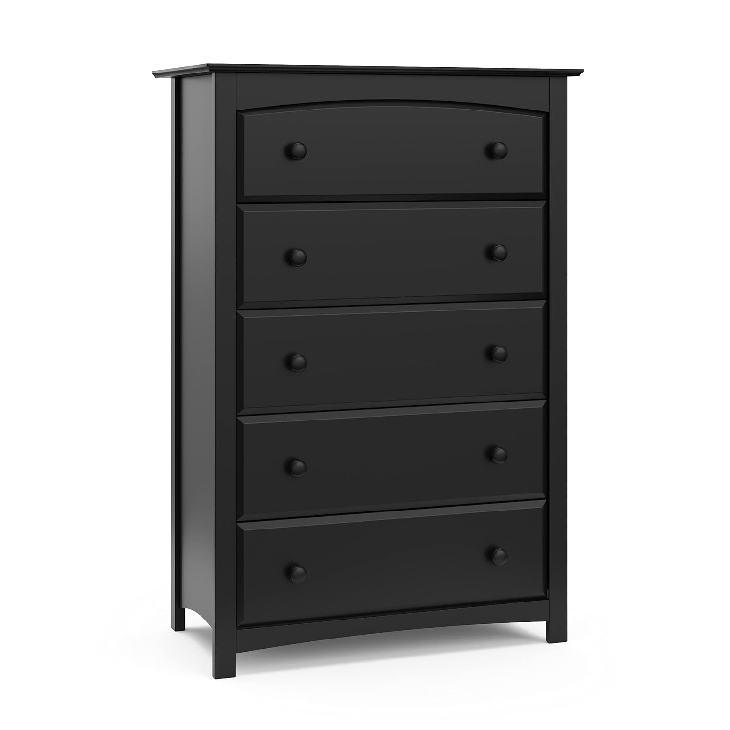 Storkcraft Kenton 5 Drawer Dresser (Black) – Dresser for Kids Bedroom, Nursery Dresser Organizer, Chest of Drawers for Bedroom with 5 Drawers, Universal Design for Children’S Bedroom