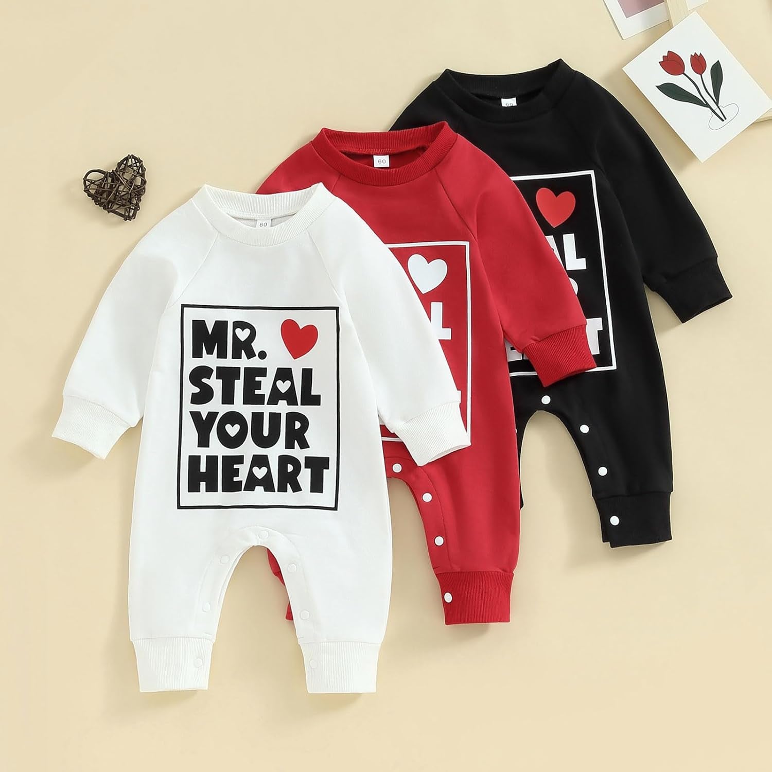 New Years Baby Girl Boy Outfit 2025 Newborn Letter Long Sleeve Romper Jumpsuit One-Piece Cute Infant Clothes 0-18M