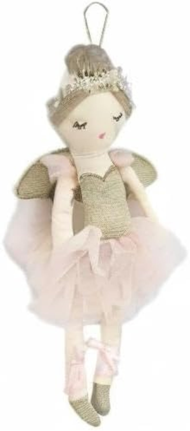 MON AMI Plush Ballerina Doll Christmas Ornament – 10”, Cute Angel Doll Hanging Pendant, Holiday Home Décor & Christmas Decorations, Ideal Gift for Christmas