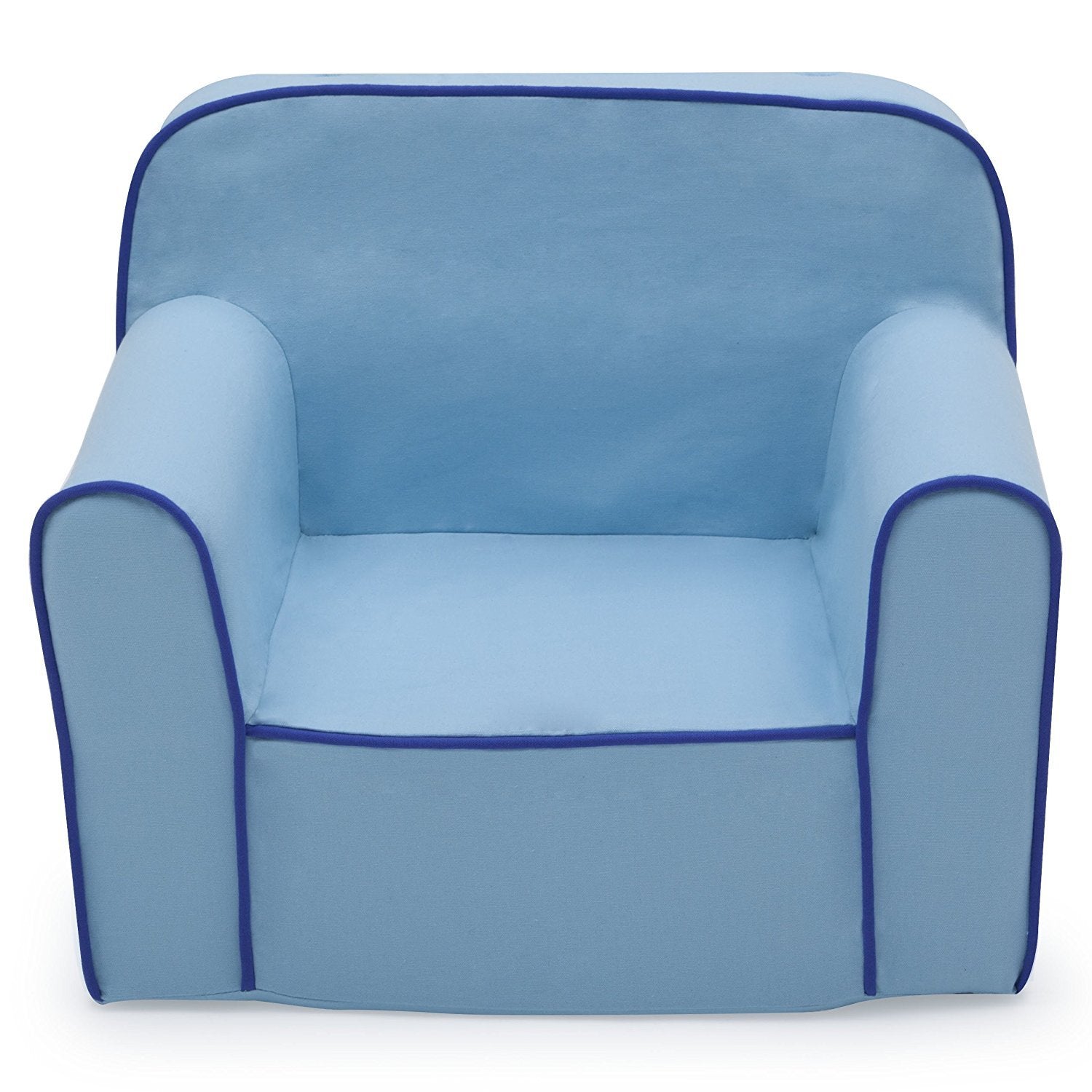 Delta Children Cozee Chair -Foam Kids Chair for Ages 18 Months and Up, Powder Blue