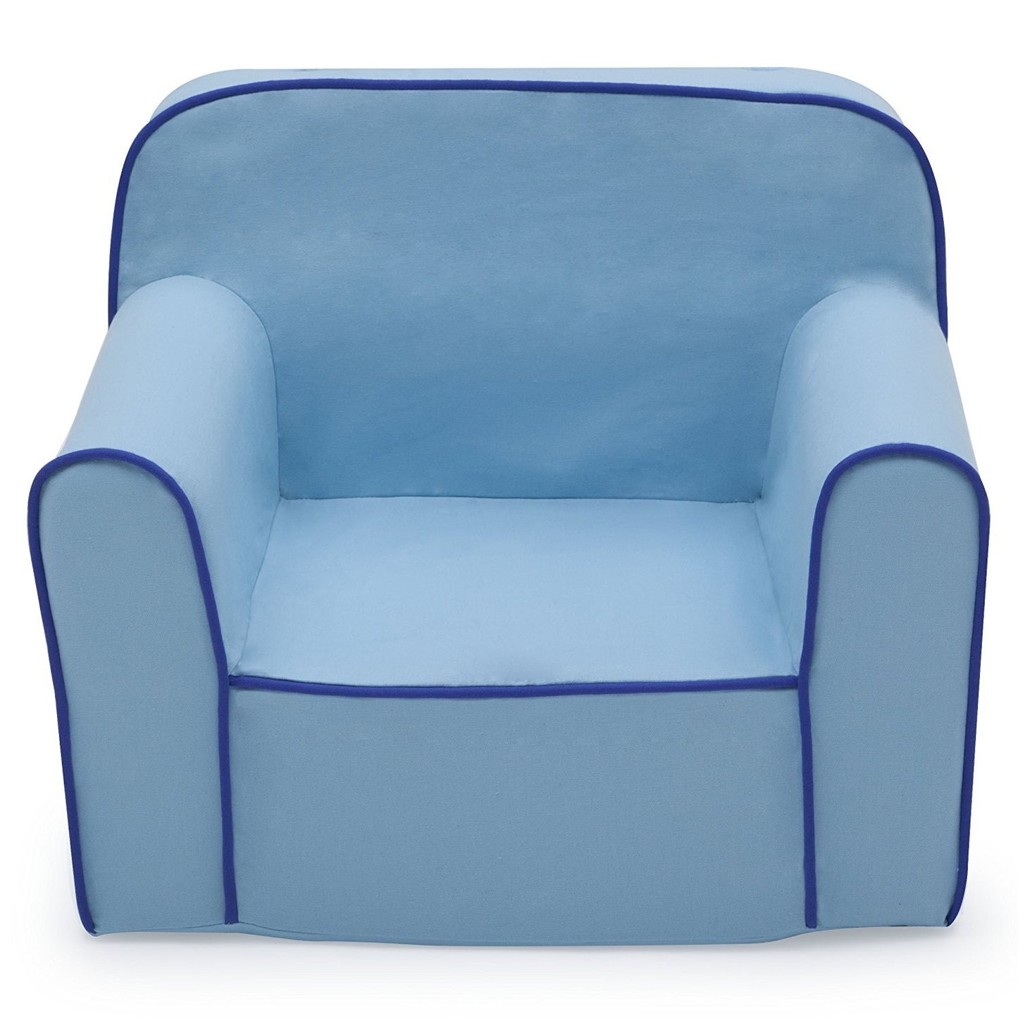 Delta Children Cozee Chair -Foam Kids Chair for Ages 18 Months and Up, Indigo