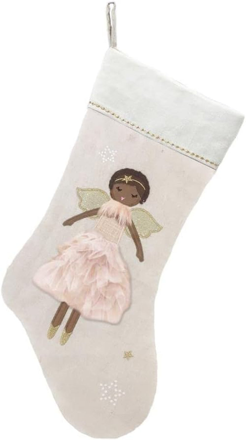 MON AMI Ballerina Christmas Stocking – 21” |Perfect for Monogramming, Christmas Décor, Christmas Socks & Decorations, for Family & Kids