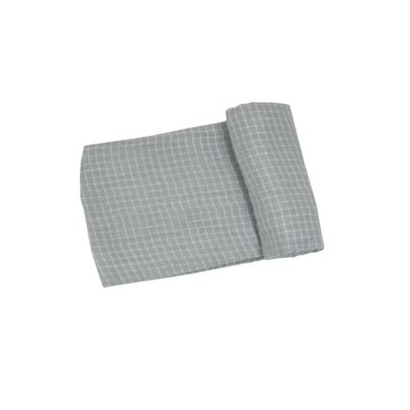 Angel Dear - Grey Grid, Swaddle Blanket