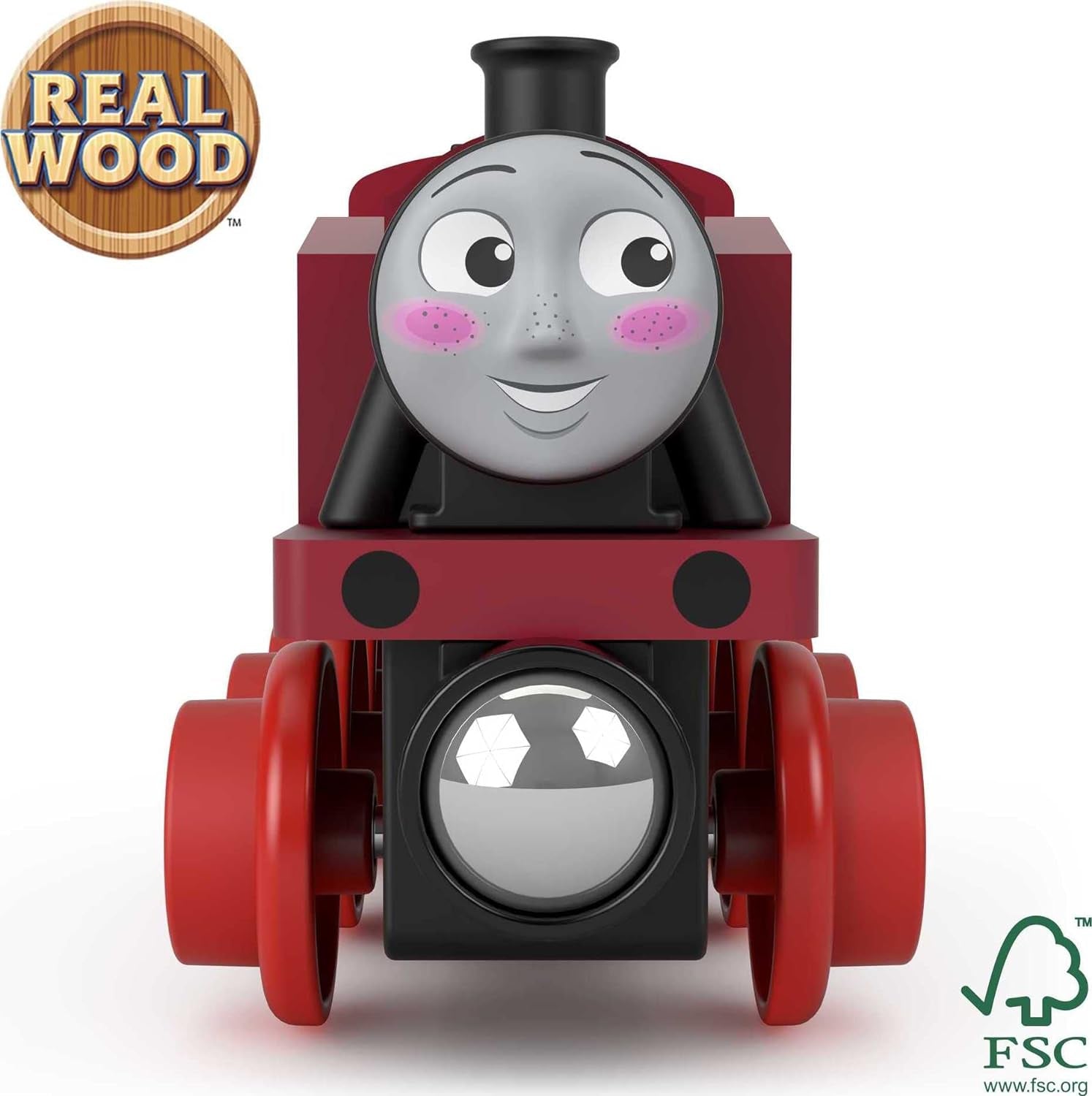 Thomas & Friends Wooden Railway Toy Train Rosie Push-Along Wood Engine for Toddlers & Preschool Kids Ages 2+ Years (Amazon Exclusive)