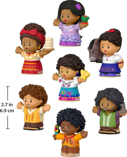 Fisher-Price Little People Toddler Toys Disney Encanto Figure Set, 7 Characters for Preschool Kids Ages 18+ Months