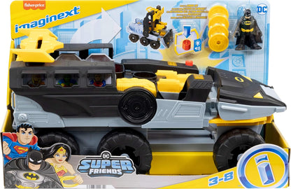 Fisher-Price Imaginext DC Super Friends Batman Toy Transforming Bat-Tank with Lights Sounds & Figure for Pretend Play Kids Ages 3+ Years