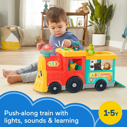 Fisher-Price Little People Toddler Learning Toy Big ABC Animal Train with Smart Stages & 6 Figures for Pretend Play Kids Ages 1+ Years​