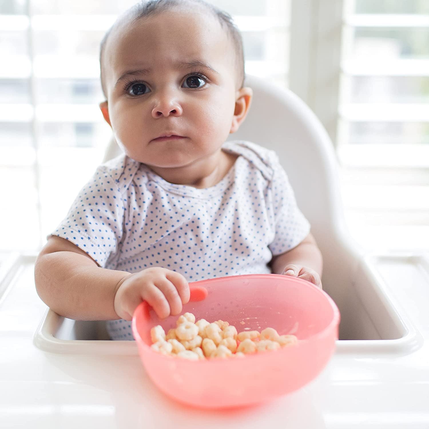 Dr. Brown’S Designed to Nourish Soft-Grip Spoon and Fork Set, Scoop-A-Bowl, Baby and Toddler Food and Cereal Bowls and Milestones™ Cheers360™ Training Sippy Cups with Handles, BPA Free, Blue, 7Oz, 6M+