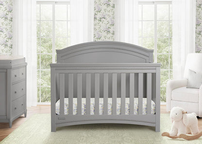 Delta Children Simmons Kids Slumbertime Emma 4-In-1 Convertible Baby Crib N More - Greenguard Gold Certified, Bianca White