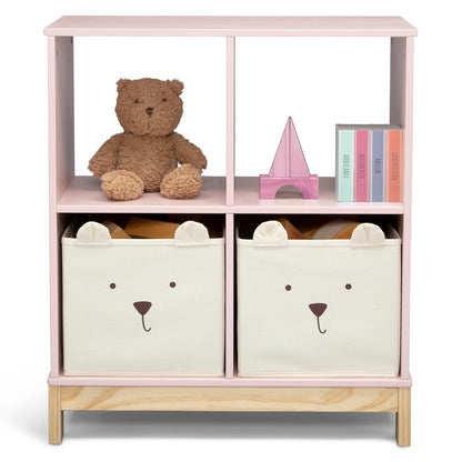 Babygap by Delta Children Brannan Bear Bookcase with Bins, Blush