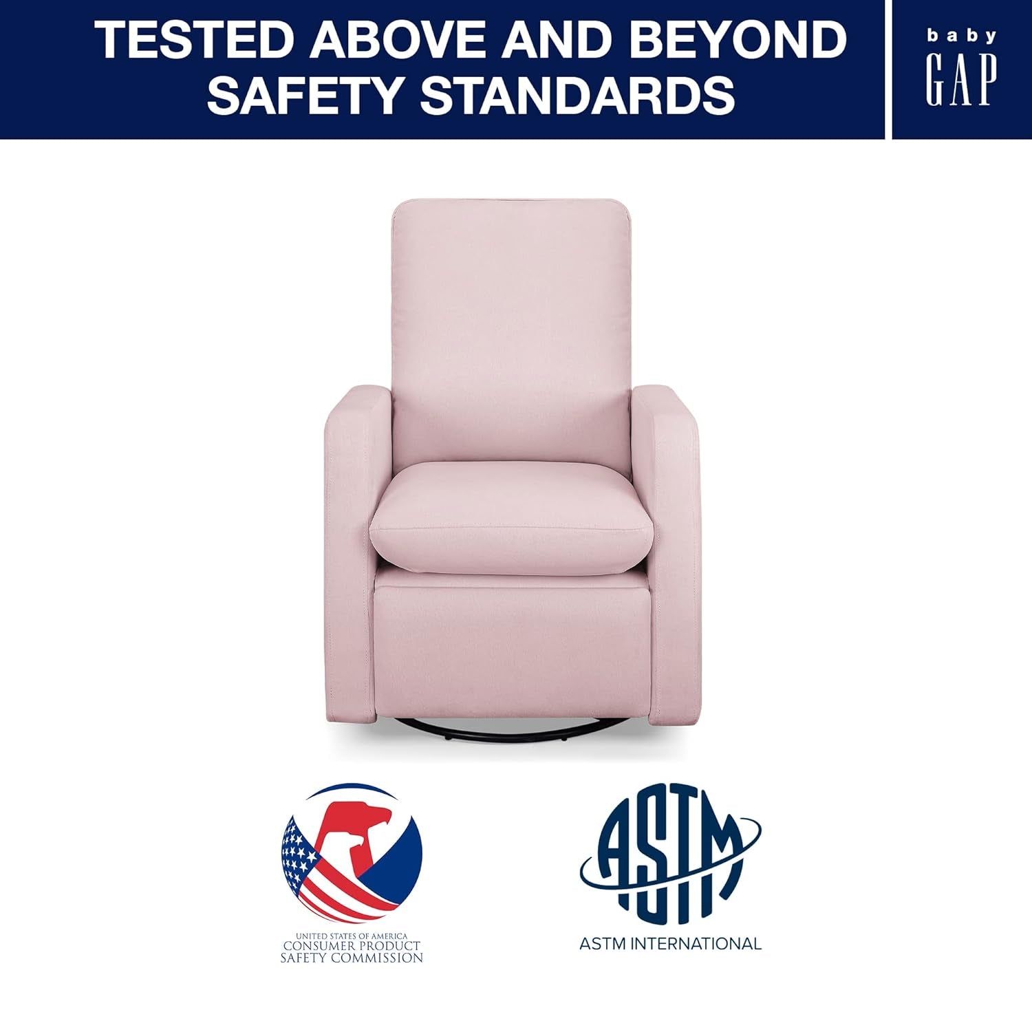 GAP Babygap Cloud Recliner with Livesmart Evolve - Sustainable Performance Fabric, Sailor