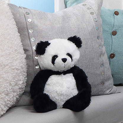 Lambs & Ivy Wild Life Black/White Plush Panda Bear Stuffed Animal Toy - Lucky