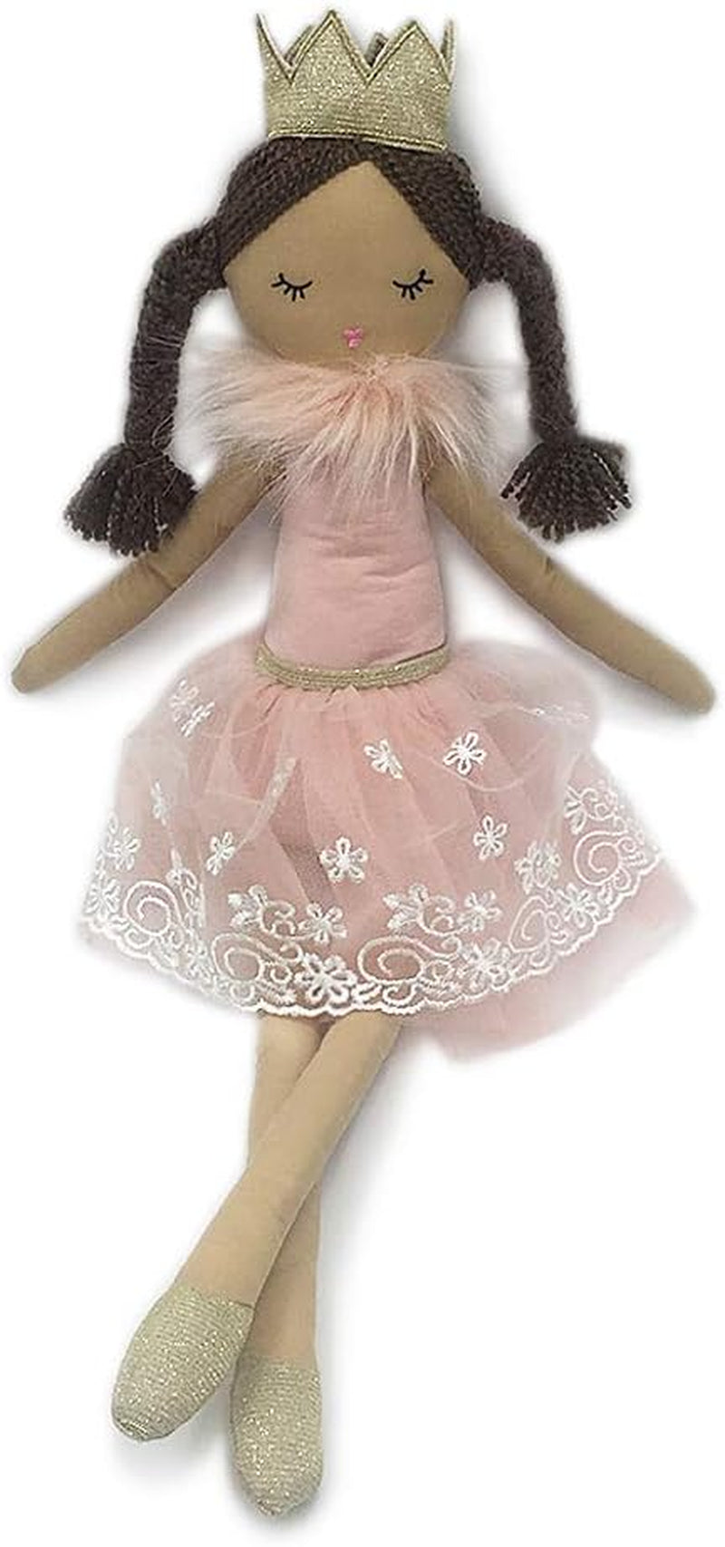 MON AMI Princess Violette Designer Doll – 22”, Soft & Elegant Stuffed Plush Princess Doll, Use as Toy or Room Decor, Great Gift for Christmas