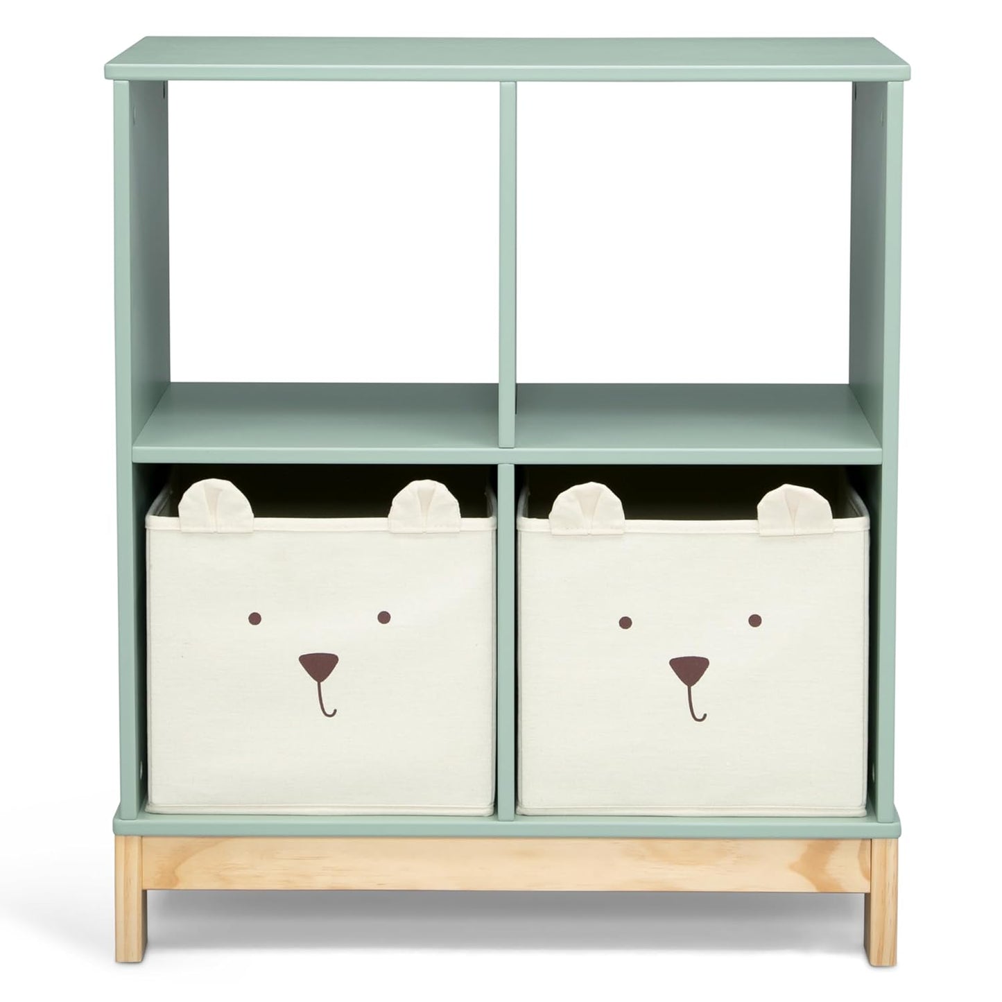 Babygap by Delta Children Brannan Bear Bookcase with Bins, Sage Green