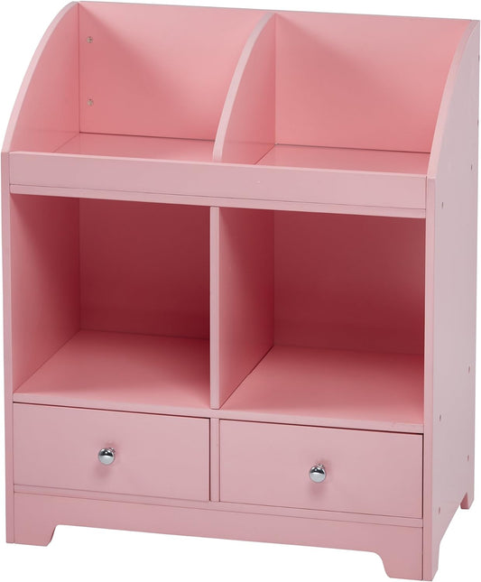 Teamson Kids - Windsor Wooden Cubby Storage - Pink