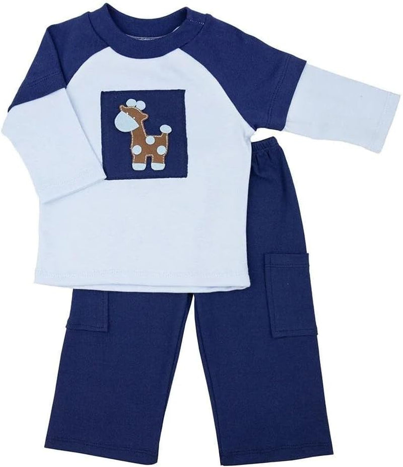 Hautey Baby Babys in Blue Infant Toddler Boys Pant Set