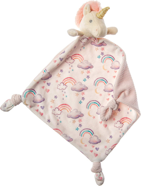 Mary Meyer Little Knottie Lovey Security Blanket, 10 X 10-Inches, Unicorn