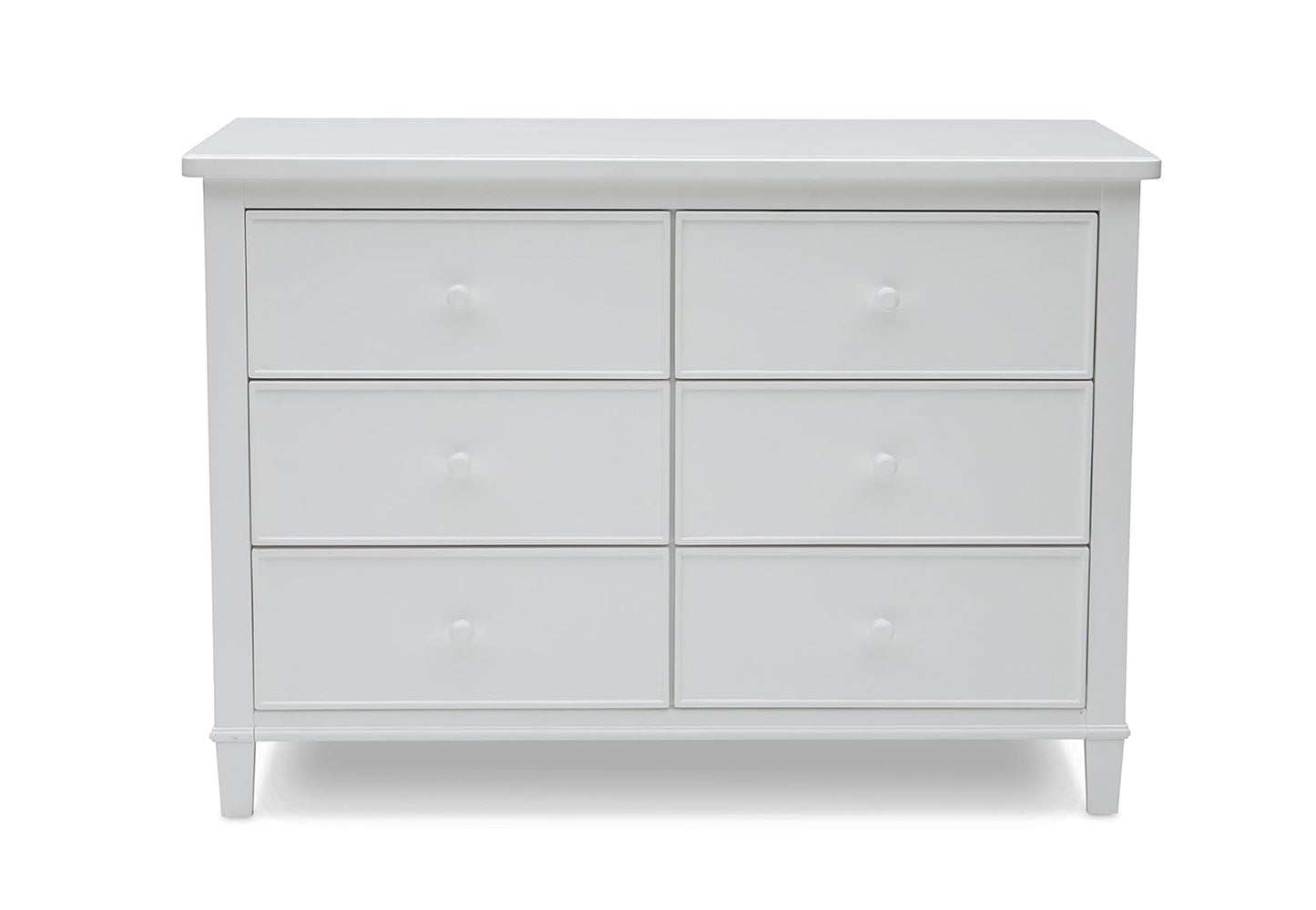 Delta Children Haven 6 Drawer Dresser with Interlocking Drawers - Greenguard Gold Certified, Grey