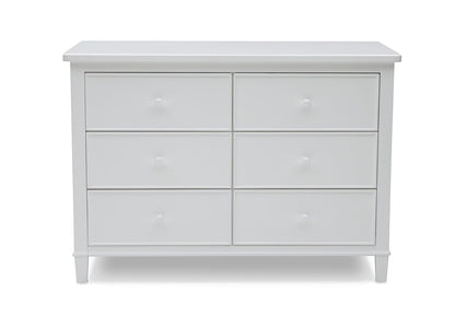 Delta Children Haven 6 Drawer Dresser with Interlocking Drawers - Greenguard Gold Certified, Grey