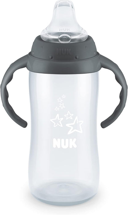 NUK Learner Cup, 10 Oz, 8+ Months, 2 Count – BPA Free, Spill Proof Sippy Cup