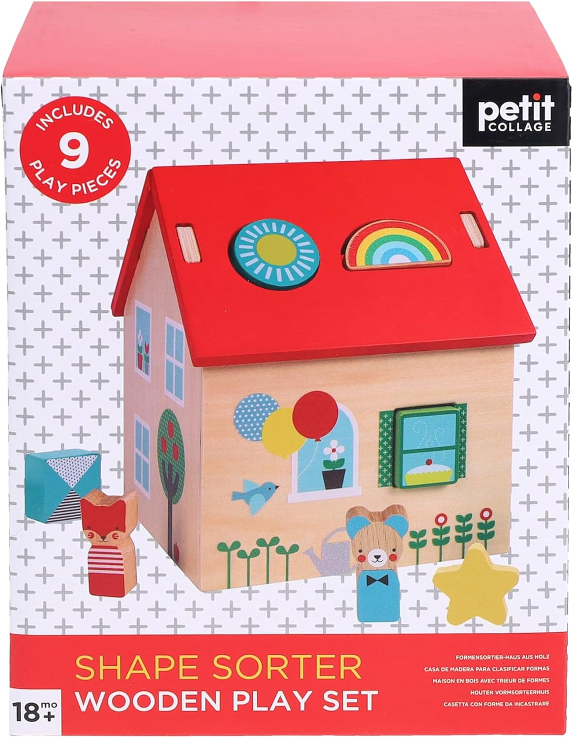 Petit Collage Shape Sorter Wooden Play Set