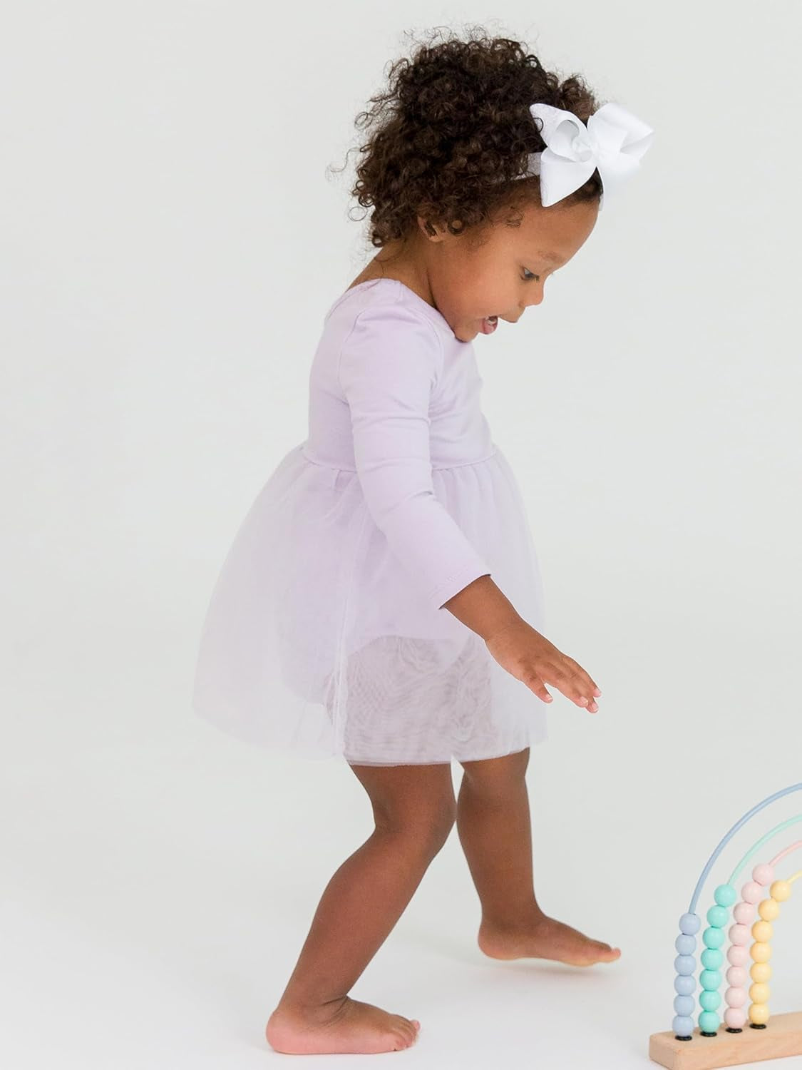 Rufflebutts Baby/Toddler Long Sleeve Tulle Skirted Romper