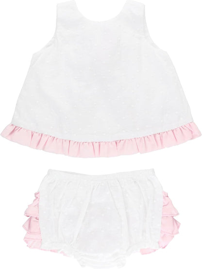 Rufflebutts Baby/Toddler Girls Swing Top & Bloomer Coordinated Set