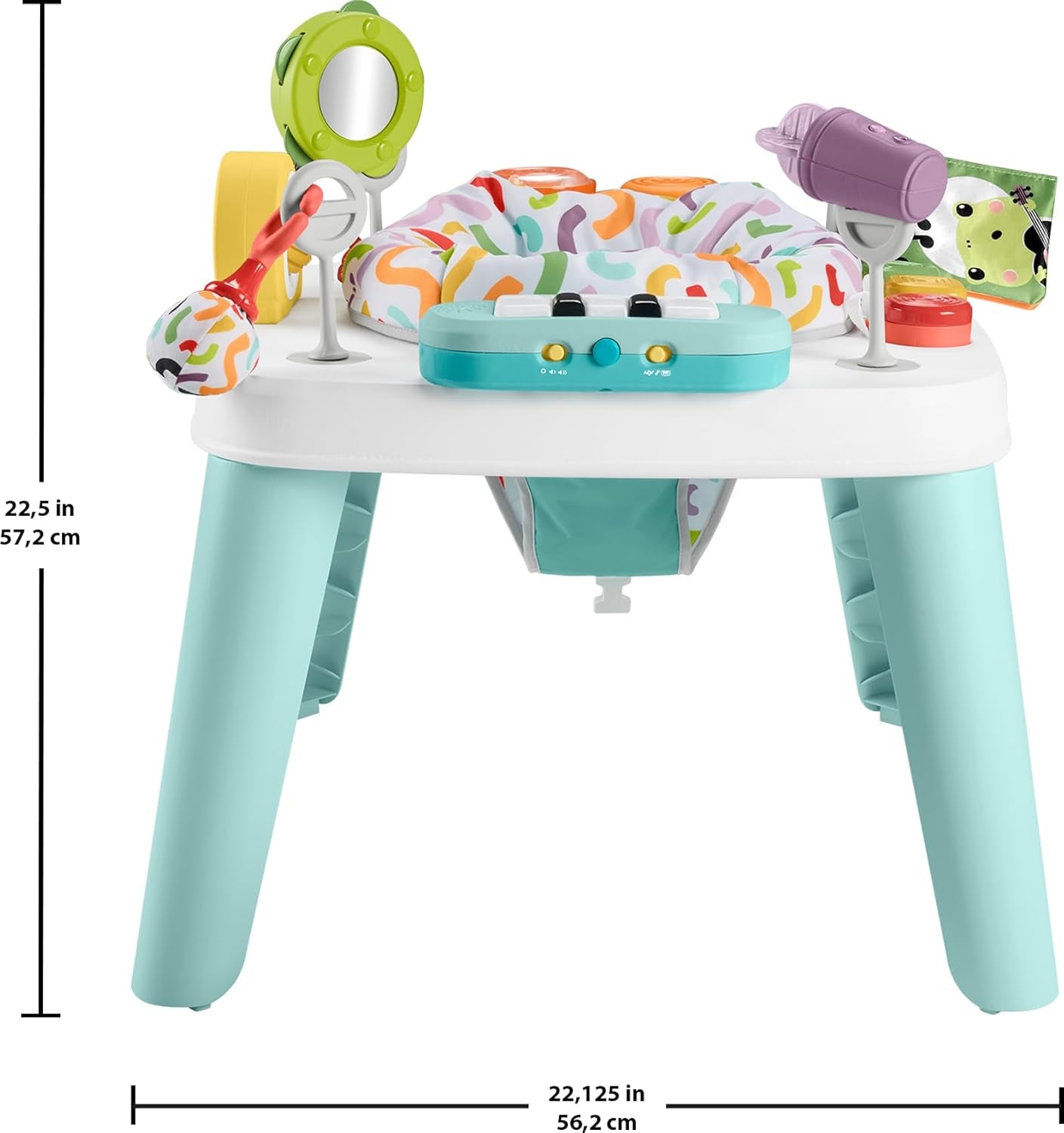 ​Fisher-Price Baby to Toddler Toy 3-In-1 Hit Wonder Activity Center & Play Table with Music Lights & Developmental Activities