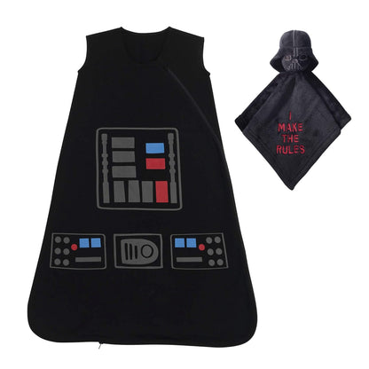 Lambs & Ivy Star Wars Darth Vader Wearable Blanket & Lovey Baby Gift Set - 2Pc