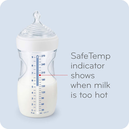 NUK Simply Natural Baby Bottle with Safetemp