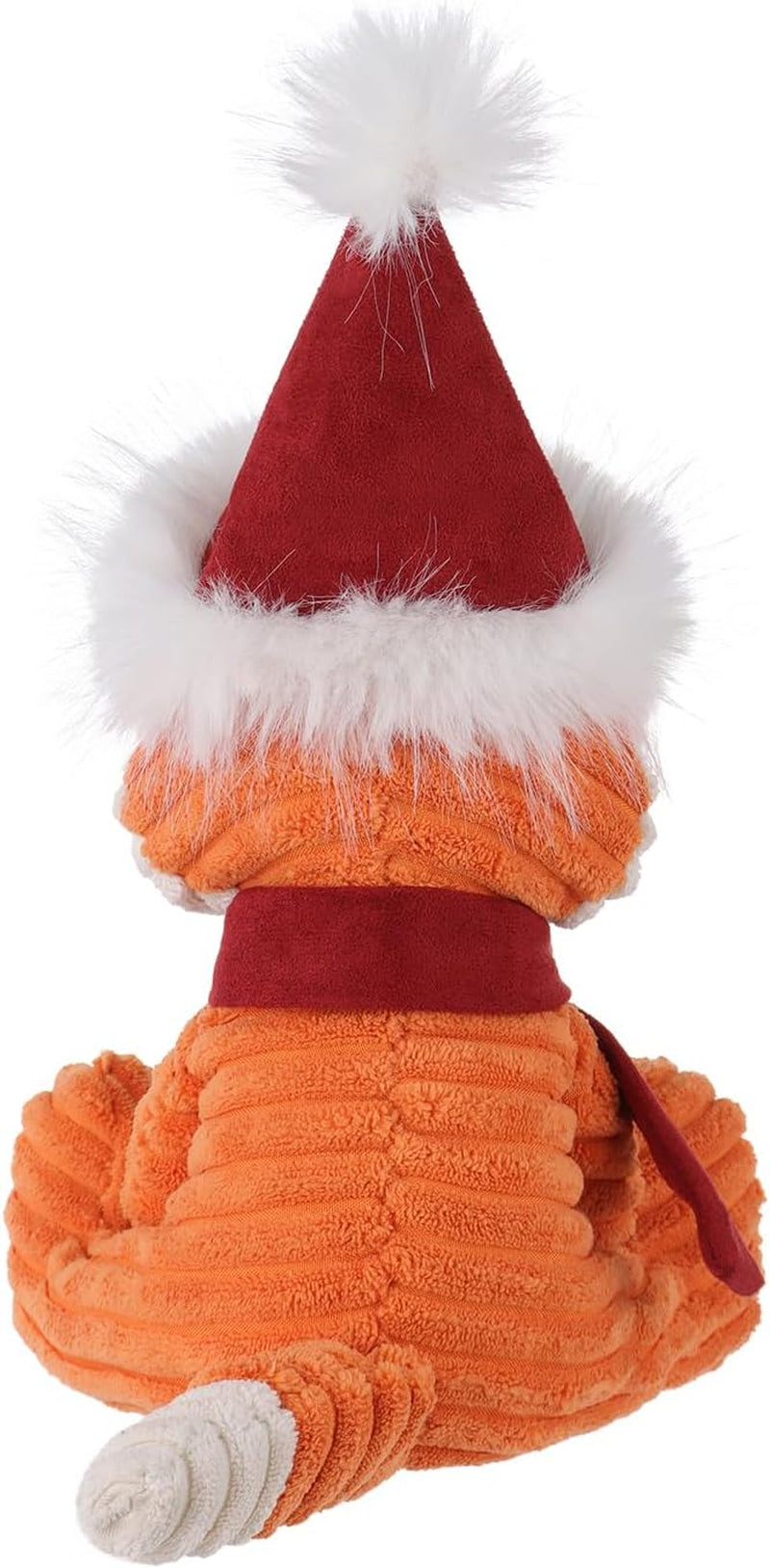 Apricot Lamb Christmas Toys Plush Corduroy Fox with Hat and Scarf Perfect for Child 8.5 Inches