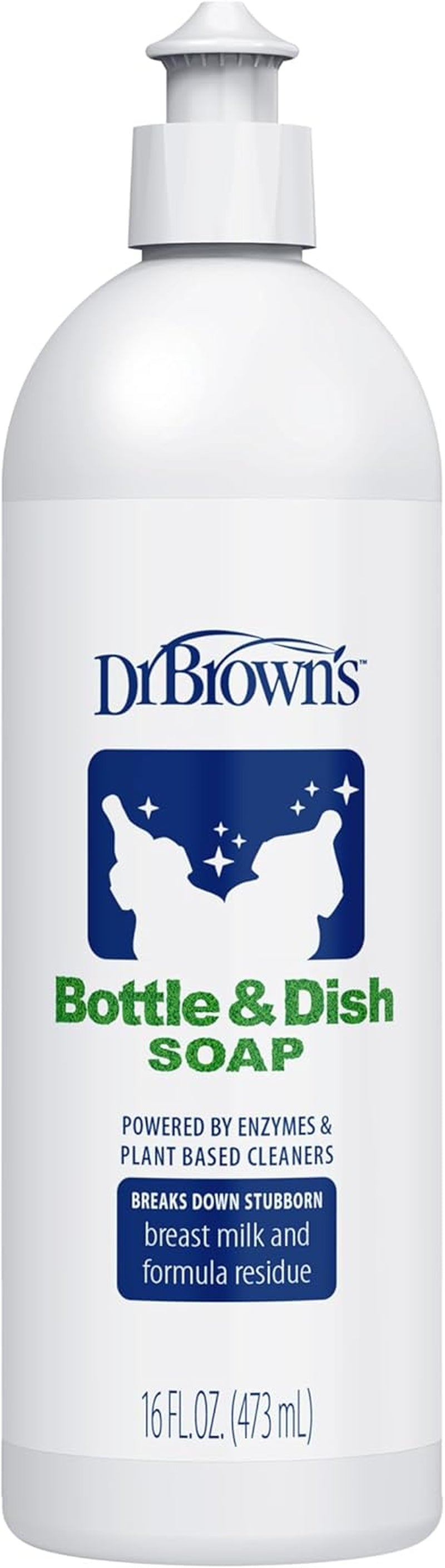 Dr. Brown'S Bottle & Dish Soap for Baby Bottles and Baby Accessories, Plant-Derived, Fragrance-Free, 16 Fl Oz, 1 Pack