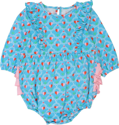 Rufflebutts® Baby/Toddler Girls Long Sleeve Bubble Rompers