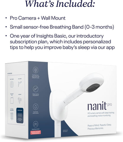 Nanit Pro Smart Baby Monitor & Wall Mount