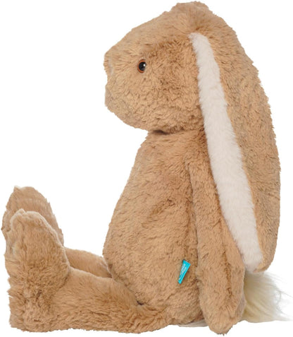 Manhattan Toy Willow the Coffee & Beige Snuggle Bunnies 12" Stuffed Animal with Embroidered Accents