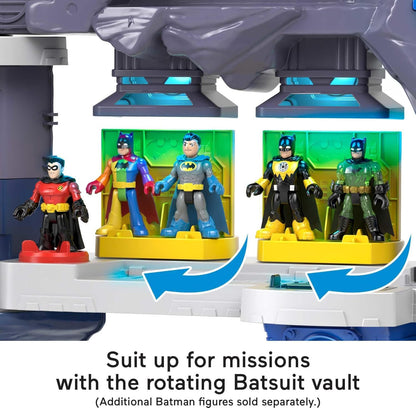 Fisher-Price Imaginext DC Super Friends Batman Toy Super Surround Batcave Playset, Lights Sounds & Phrases for Ages 3+ Years, 33 X 42 Inches​