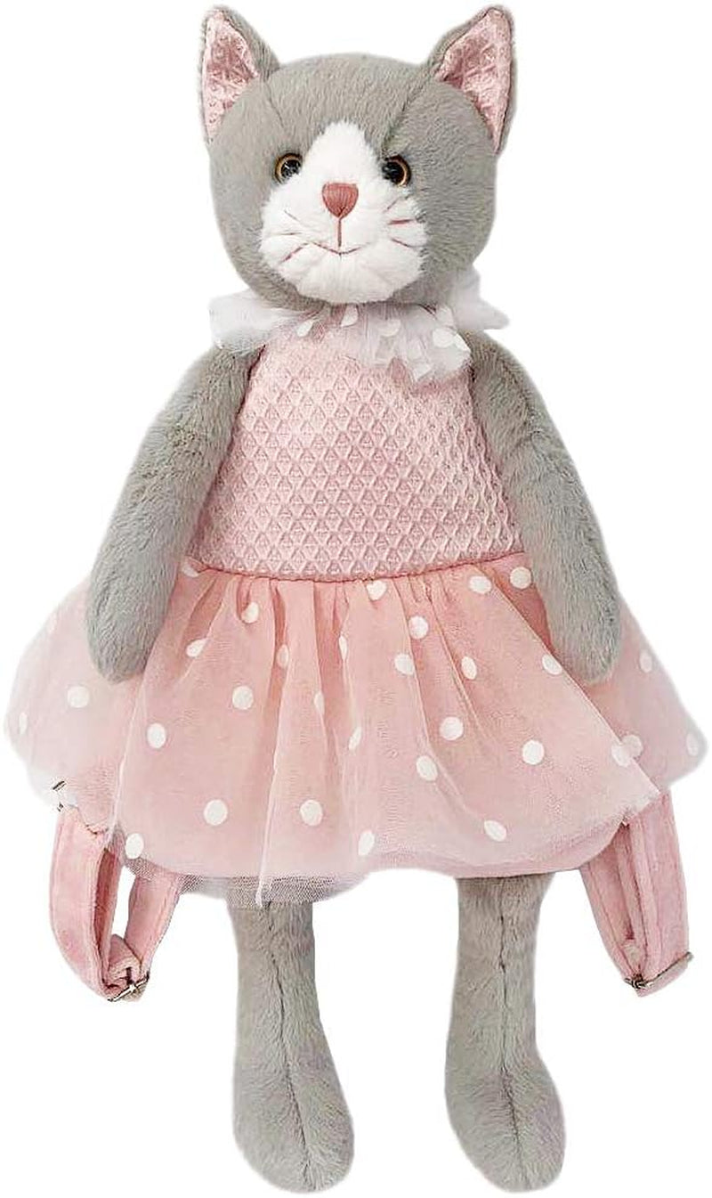 MON AMI Celeste Cat Soft Plush Backpack 21” Toddler Backpack for Boys Girls, Kids Everyday Travel Backpack, Adjustable Straps, Stuffed Animal Toy Bag, Perfect Gift for Christmas