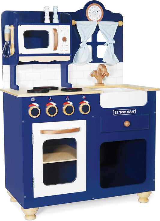 Le Toy Van Oxford Deluxe Toy Kitchen Premium Wooden Toys for Kids Ages 3 Years & Up, Oxford Deluxe Kitchen