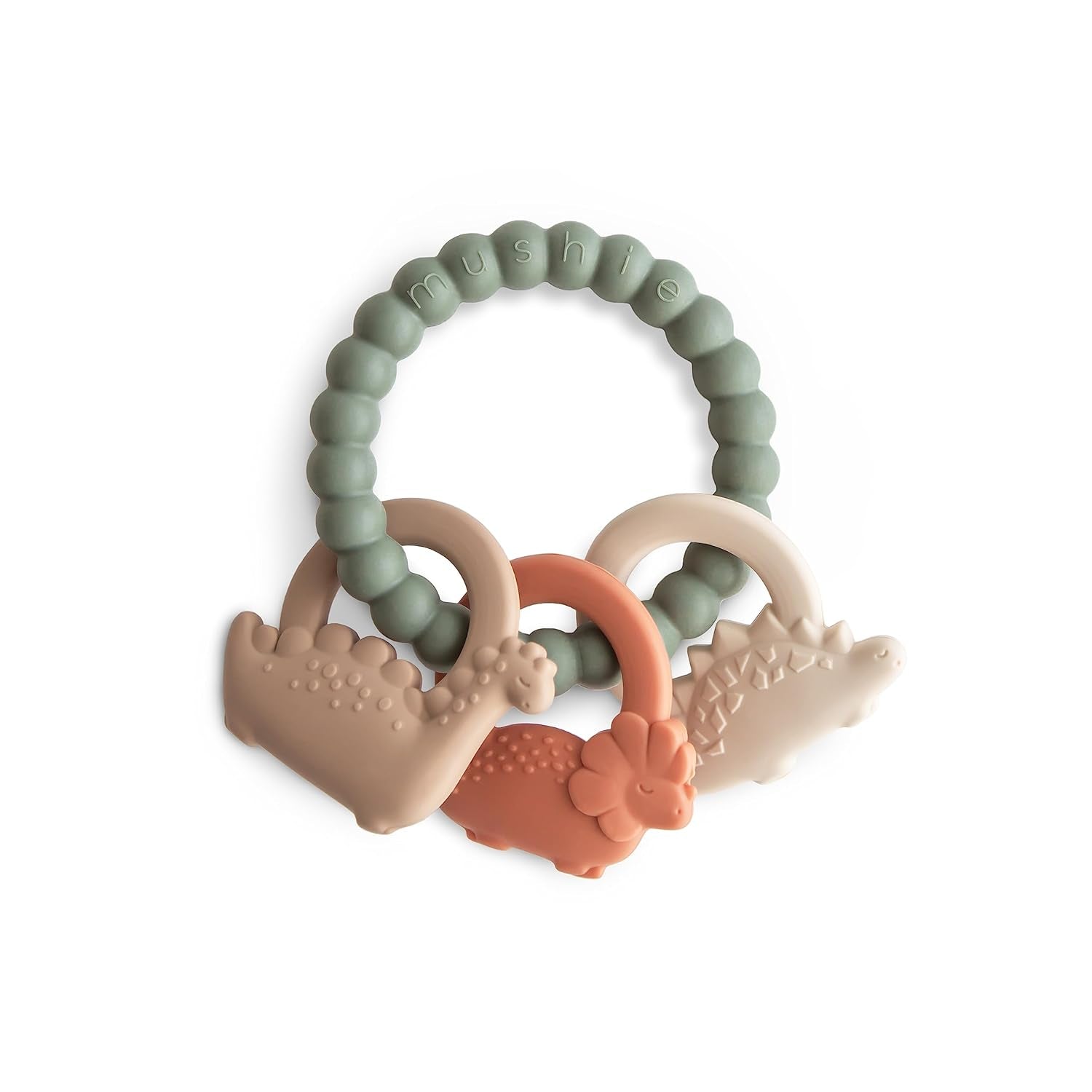 Mushie Silicone Space Teething Ring Toy