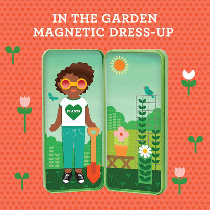 Petit Collage: Shine Bright - in the Garden Magnetic Dress-Up Toy Magnetic Game Board with Mix and Match Magnetic Pieces, Ideal for Ages 3+ – Includes 2 Scenes and 25 Creative Magnetic Pieces